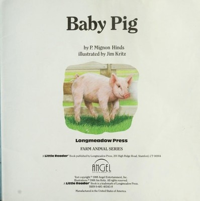 Baby Pig by P. Mignon Hinds, Acceptable Book