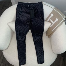 MySwaggs NYC Black Shiny Moto Leggings Size S