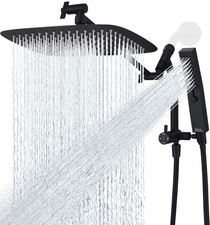 All Metal 12 Inch Rain Shower Head with Massage Mode w/ Handheld Spray Combo