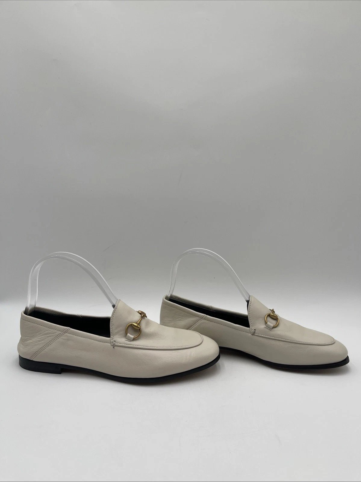 Mocassins femme Gucci Horsebit blancs taille 37,5
