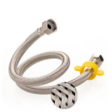 304 Stainless Steel Braided Faucet Hose 1/2" Hot Cold Water Supply Line 80cm