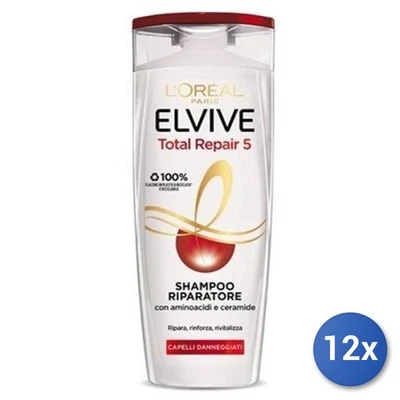 12x Bundle Elvive Shampoo Total Repair 5 Pro-Keratina - Bild 1 von 3