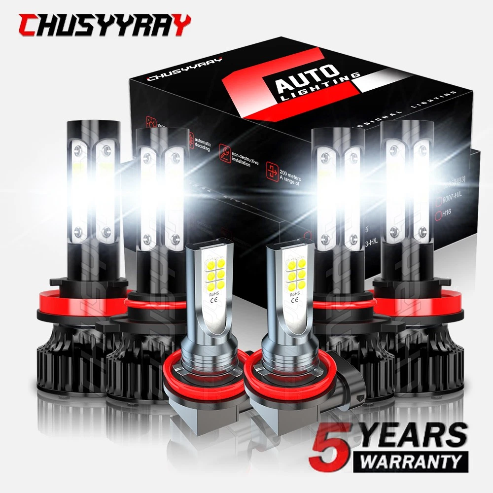 12000K combo LED Headlight Kit High+Low+Fog Bulb For Honda Accord 2013 2014 2015