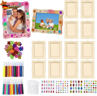 12 StüCk DIY Bilderrahmen Basteln Kinder Mit 10 Glitzerkleber, 12 Buntstifte, 4