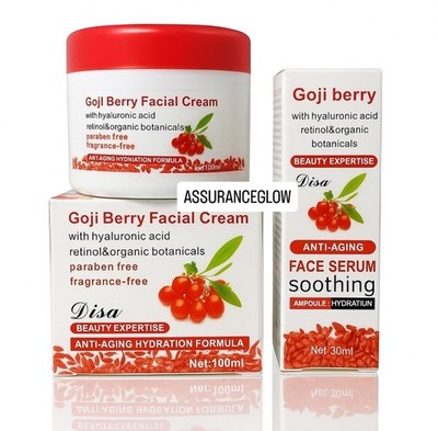 Goji Berry Gesichtscreme + Serum Hyaluronsäure, Retinol & Bio Botanicals