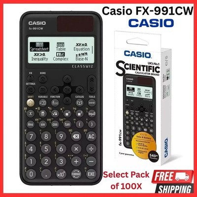 Casio   FX-991CW Advanced Wissenschaftlicher Taschenrechner A/AS Level Mathematik 540+ Funcs