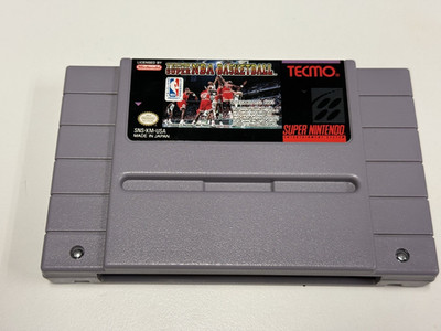 Tecmo Super NBA Basketball SNES Game (Super Nintendo, 1993) Tested