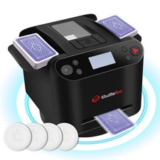 ShuffleBox G1 Pro Mélangeur de Carte Automatique et Revendeur 2 en 1, Mélangeur Électrique...