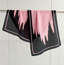 100 Silk Mulberry 150X16cm Scarf Women Neckerchief Wrap Pink gradient Print new