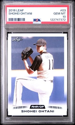 2018 Leaf Ohtani Retail #03 Shohei Ohtani PSA 10