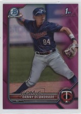 2022 Bowman Chrome Prospects Fuchsia Pink Vapor Refractor Danny De Andrade kb7