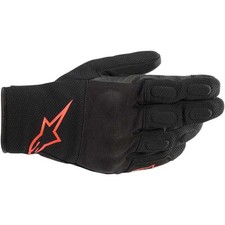 Alpinestars S Max DryStar Waterproof Motorcycle Gloves Black Red Fluo