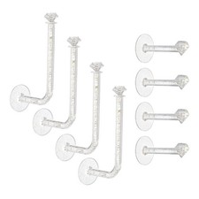 8Pcs Headband Holder Organizer, Self Adhesive Scrunchie Holder, Clear