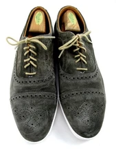 Allen Edmonds "STRAND" Men's Casual Suede Oxford Sneakers 9.5 D Grey (668N)