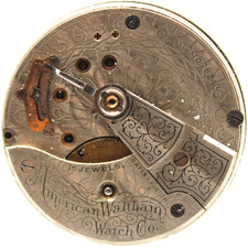 1916 WALTHAM POCKET WATCH MOVEMENT 20878343 GRADE 820 18s 15j FOR REPAIR GB2