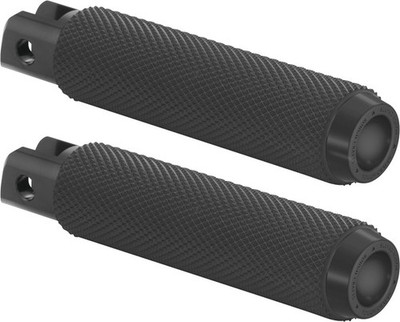 Rough Crafts Passenger Footpegs Black #RC-400-006 Harley Davidson Softail