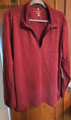 Spyder Quarter Zip Pomegranate Thermo Web and Dry Webb Men's XXL