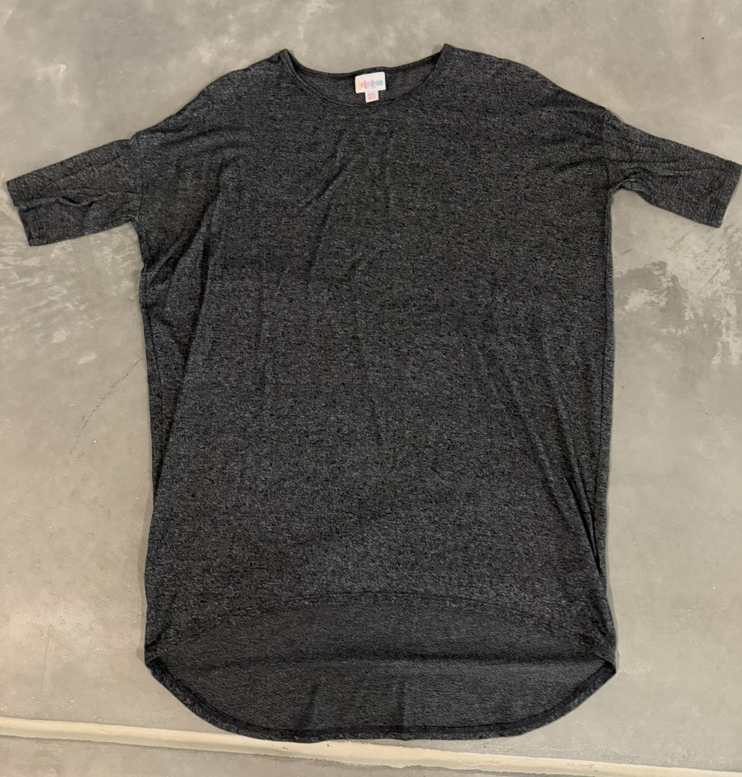 LuLaRoe Irma Tunic / Solid, Heathered Black / XXS - image 1