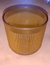 Mid Century Silite, INC PLASTIC RIBBED Motel CUP CHICAGO, ill 2.75”
