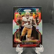 2021 Panini Chronicles Black Silver Prizm Elijah Mitchell Eli #PB-25 Rookie RC