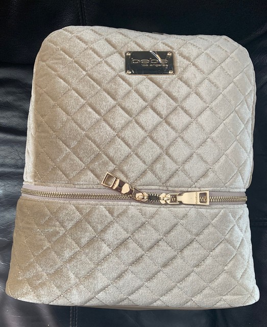 bebe danielle velvet backpack