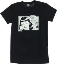 Thrasher Boyfriend Girls T-Shirt - Size: SMALL Black