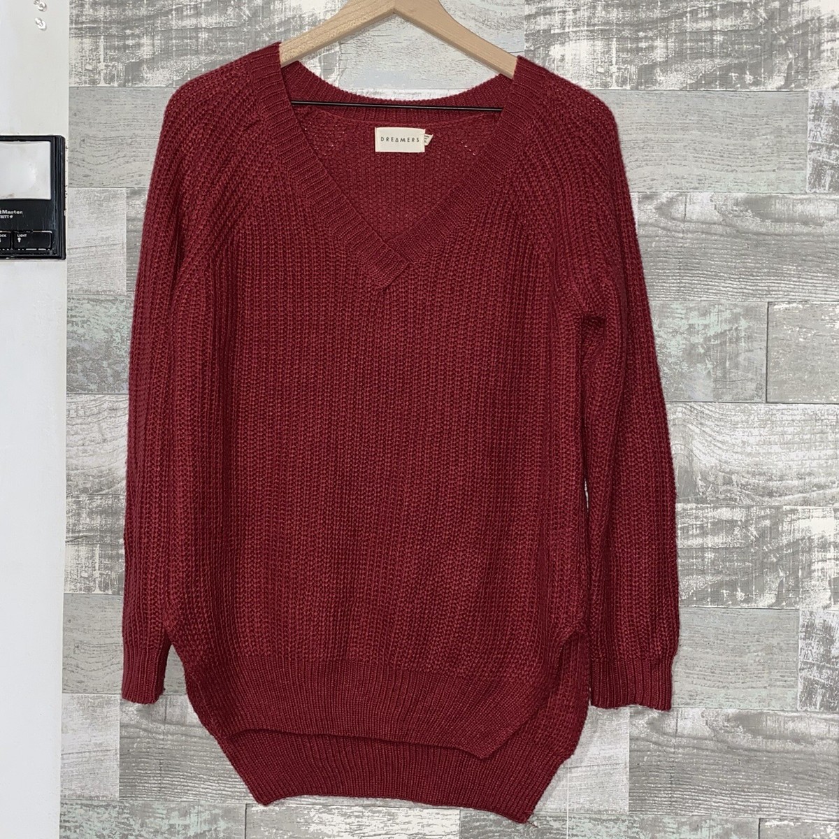 vintage velours wine red Knit 【公式通販】
