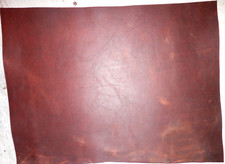 13"x17" DARK BROWN OIL TANNED UTILITY LEATHER COWHIDE avg 1.4mm thick 1992