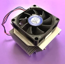 TaiSol 12V DC Ball Bearing 70mm Fan with Big Heatsink and 3 Pin Power Connector
