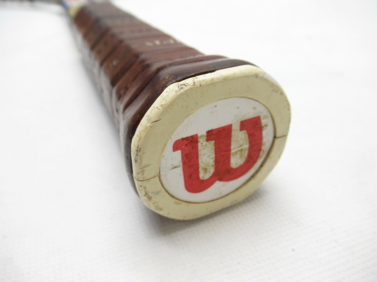 RAQUETTE DE TENNIS VINTAGE WILSON T3000 ACIER (4 5/8) RANGEMENT LONGUE DURÉE