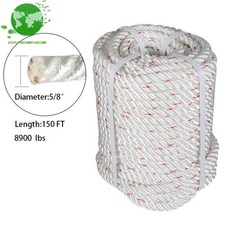 Utility 5/8" x 150' Arborist Bull Rope durable Tree Rigging Line Rope Polyester