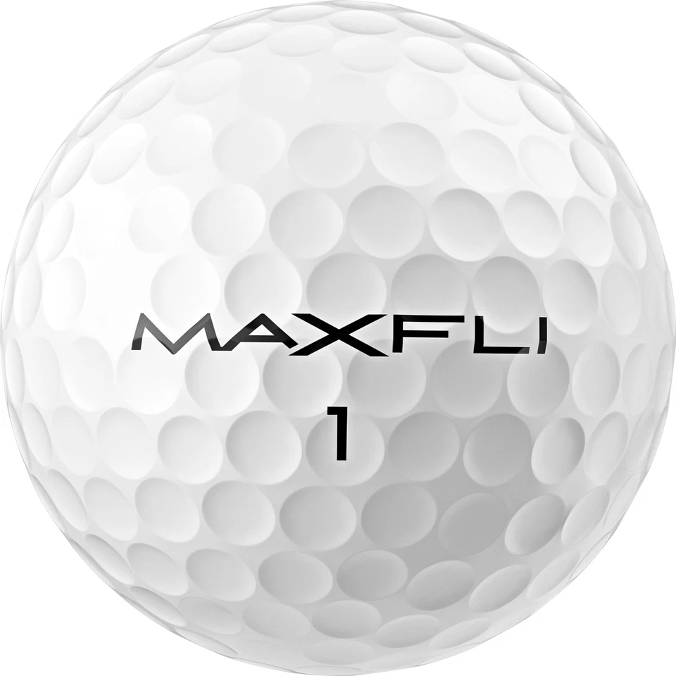 Pelotas de golf Maxfli Tour cubierta de uretano blanco brillante sensación suave y alto giro paquete 48 Foto 2 de 4