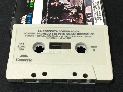 JOHNNY PACHECO & PETE CONDE "LA COMBINACION PERFECTA"FANIA 4XT SLPV-380 CASSETTE - Picture 3 of 5