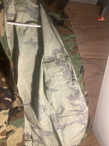 Woodland Camouflage Shirt BDU Small Long 8415-01-390-8543, New - Picture 7 of 11