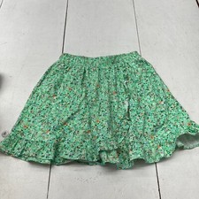 Amazon Essentials Green Floral Print Skirt Girls Size Large 10 NEW