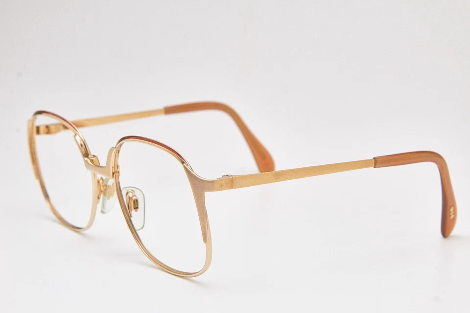Marco piloto gafas METZLER 7200 chapado en oro años 80 vintage Foto 2 de 4