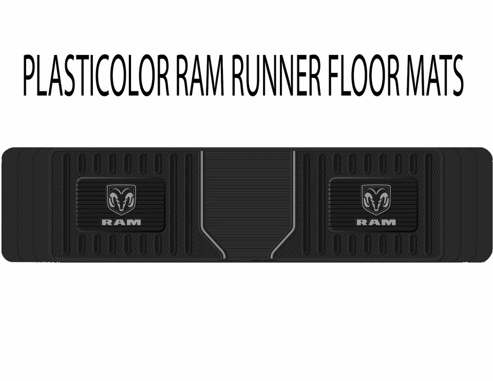NEW 3PC DODGE RAM All Weather Heavy Duty Rubber Floor Mats Set Official Licensed Foto 4 de 4