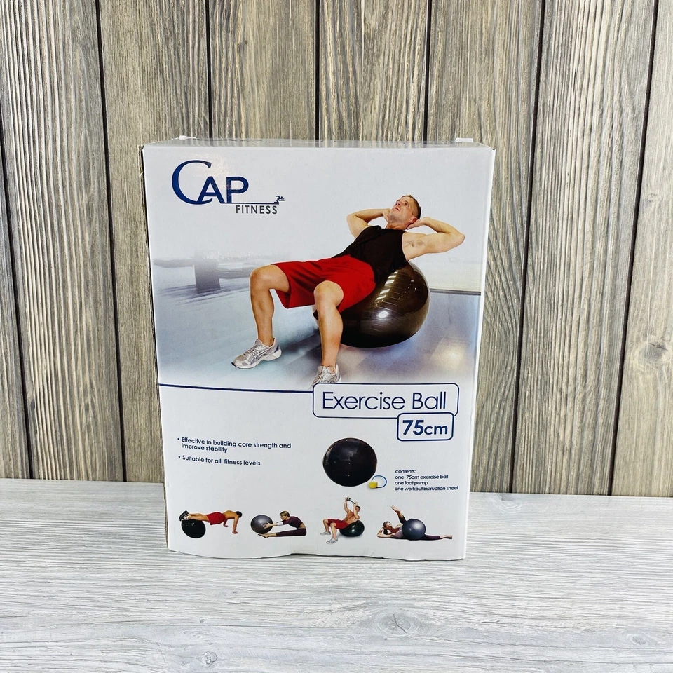 Cap Fitness 75cm Exercise Ball with Pump  Fitness Ball New in box - Image 2 of 4