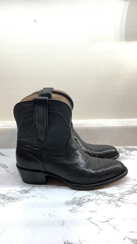 Tecovas Negro Botas para mujer Talla 6.5 Piel De Lagarto | eBay