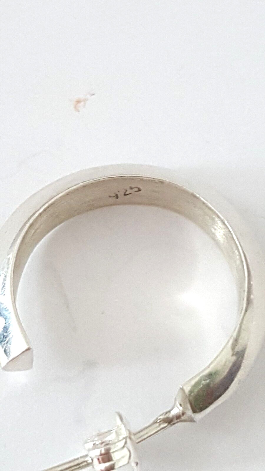 Gorgeous Sparkling Solid Round Stud Earrings 925 … - image 15