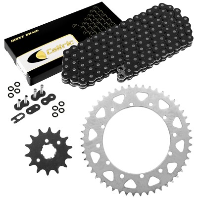 Black O-Ring Drive Chain & Sprocket Kit for Yamaha YZ250 1987 1988 1989 1992