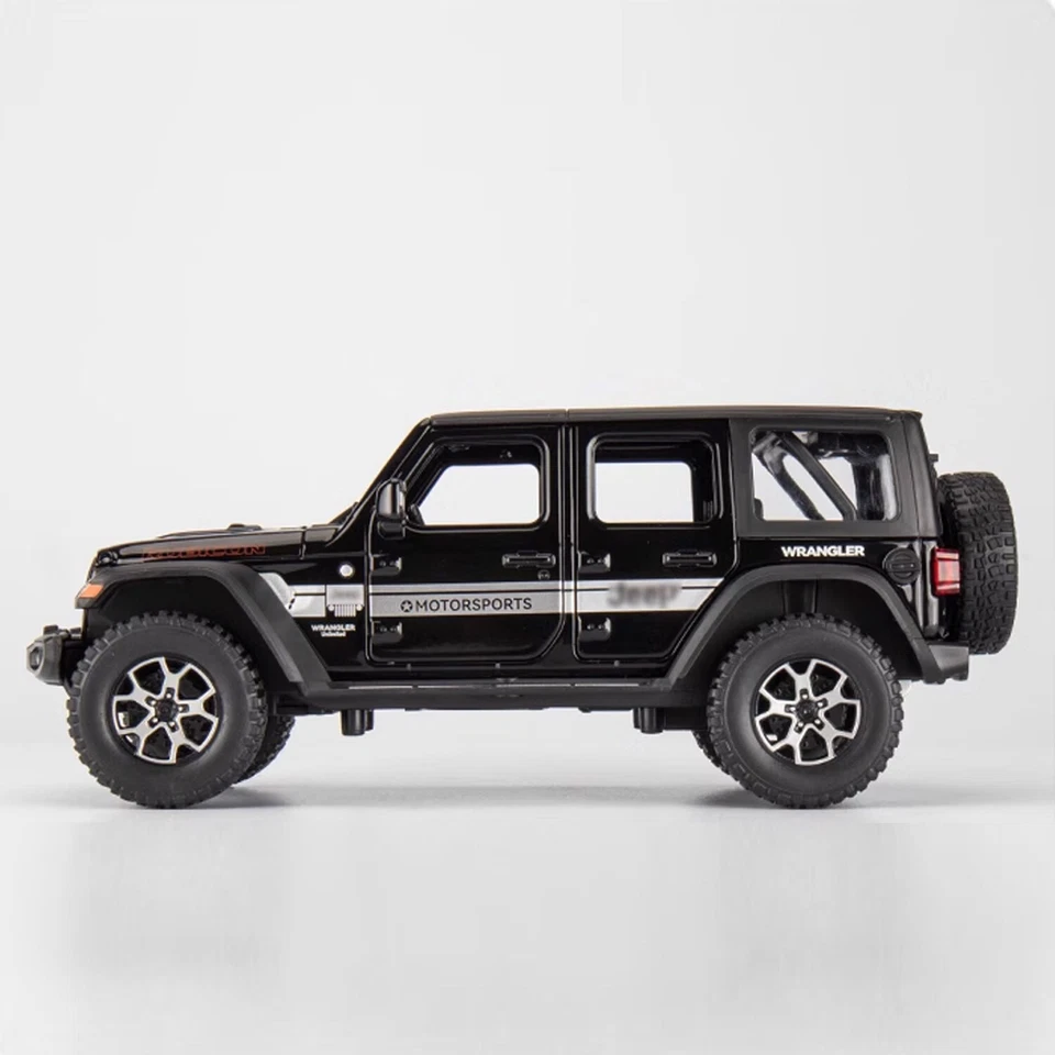 1:24 Jeep Wrangler JL 18-24 Alloy Toy Car Model Diecast Metal w/Lights for Son - Image 4 of 4