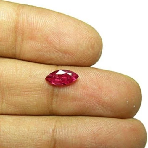 IGI Certified MOZAMBIQUE Ruby 0.97 Cts Natural Untreated Deep Pinkish Red - Image 3 of 4