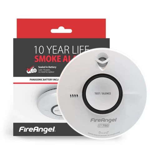 FireAngel ST-750T Thermoptek Wireless Enhanced Optical Smoke Fire Alarm 10 Year