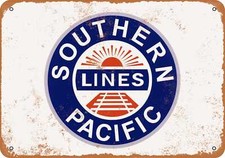 METAL SIGN - Southern Pacific Railroad -- Vintage Look