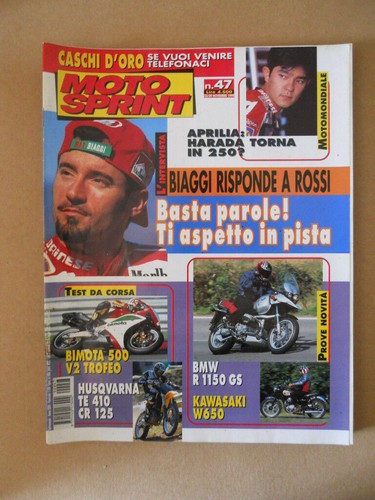 MOTOSPRINT Nr.47 1999 Test BMW R 1150 GS KAWASAKI W650 [MS7]