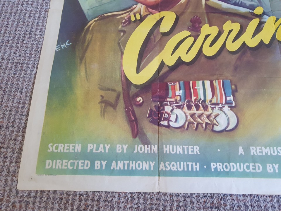 Carrington Vc 1954 Original Uk Quad eBay