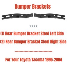 Tomoka Replacement Parts Front Steel Black Bumper Face Bar Compatible With Toyota Tacoma 2001
