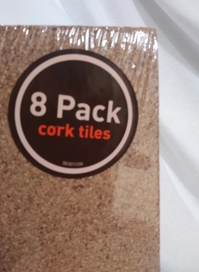 Quartet 8 Pack Cork Board Square Tiles 12x12 Adhesive Bulletin Boards Corkboard - Image 3 of 4