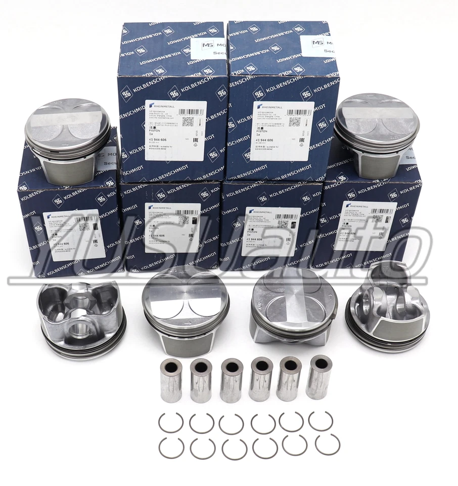 6 piezas pistones y anillos STD Φ88 mm OEM KS para Mercedes-Benz E280 C300 3,0 L V6 Foto 4 de 4